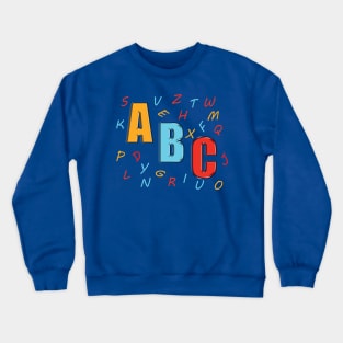 Cute ABC Design Crewneck Sweatshirt